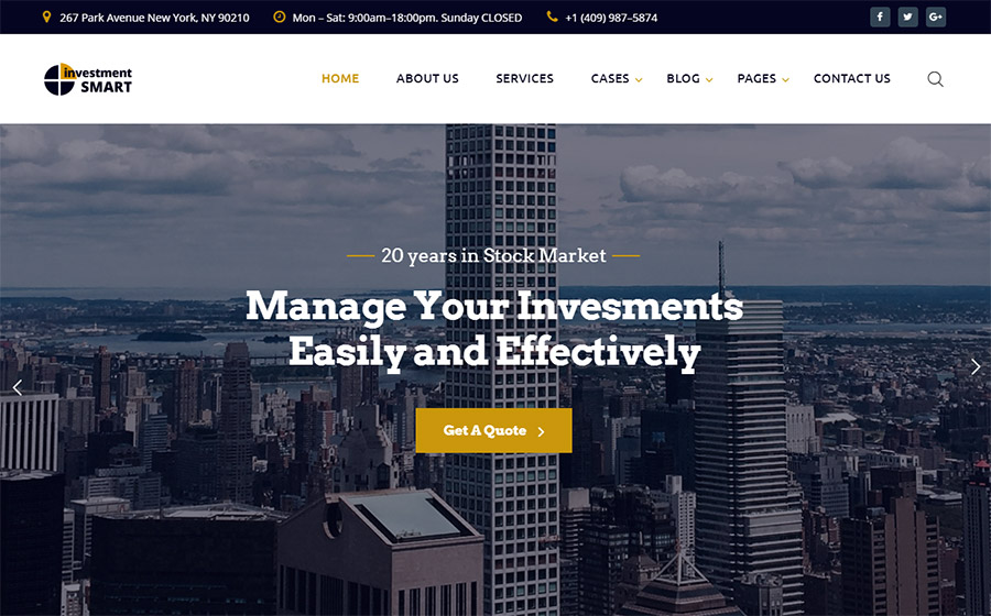 Investment Multipage HTML Template    